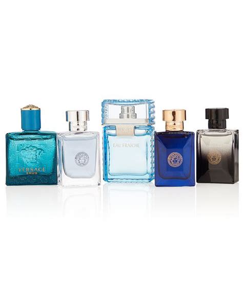 versace men's 5-pc. miniatures gift set|Versace mini fragrance gift set.